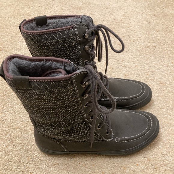 Roxy Chesapeake Lined Combat Boots Boho Outdoor Mid Calf Lace Up Fall Women's 9 - Picture 7 of 9